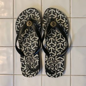 Tory Burch black flip flops